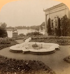 Narcissus Fountain on Empress Island, Colonists Park, Palace Grounds of Peterhof, Russia