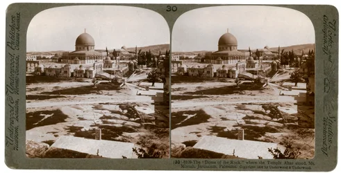 The Dome of the Rock, where the Temple Altar stood, Mount Moriah, Jerusalem, Palestine