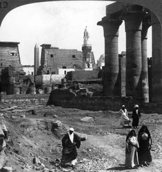 The Moslem Mosque in the Court of Luxor Temple, Thebes, Egypt, 1905