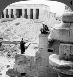 The Beautiful Temple of Hathor at Denderah, Egypt