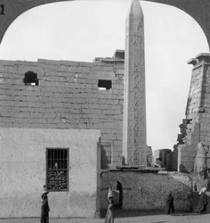 The Obelisk of Rameses II and Front of Luxor Temple, Thebes, Egypt
