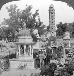 Tower of Victory and royal cenotaphs, Chittaurgarh, India