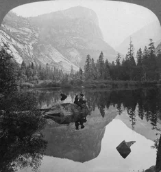 View of Mirror Lake, Looking Towards Mount Watkins, Yosemite, California, USA