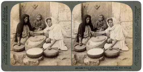 Women Grinding at the Mill, Palestine