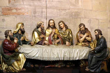 Saint-Martin Church, The Last Supper, Statues, Mulhouse, France