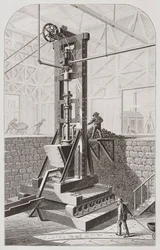 19th Century Stamp Mill, Also Known as a Stamp Battery or Stamping Mill