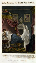 A Ghost Appears Before Lord Littelton to Announce His Death. 1825. Bibl. Morando, Milan