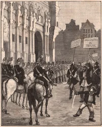 A Group of Socialists Demonstrating Against the Reforms of Louis Napoleon Bonaparte