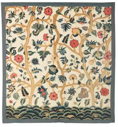 A Pair of Crewel Hangings