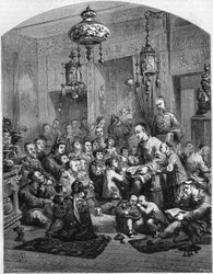 A school in China in 1858.
