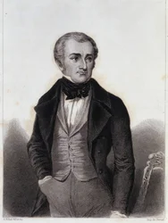 Adolphe Thiers (1797-1877) - engraving in Histoire de la vie politique et privée de Louis Philippe