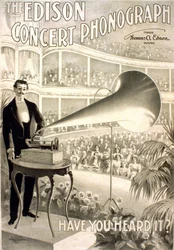 Advertising for the Edison Gramophone 