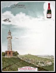 Advertising of the brand Joseph Goulet - Verzenay - Grand cu de la Champagne