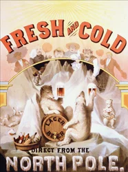 Advertising poster for the Lager Beer. 19th century