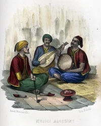 Algerian musicians. in 