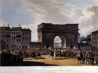 Allies Entered Paris on 31 March 1814 (engraving of 1826)