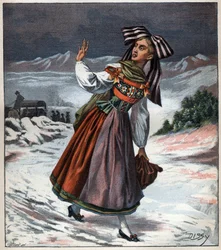 Alsatian Woman in Regional Costume