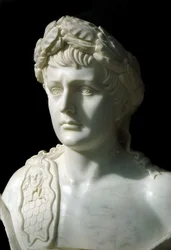 Anonymous 19th century marble bust of Napoleon I, emperor of the French