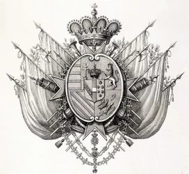 Arms of Tuscany, early 19th century. Leopold of Tuscany