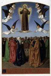 Ascension of Christ (Angels, Joseph, the Virgin), from 16th century document