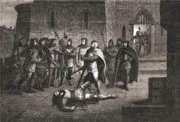 Assassination of Etienne Marcel in 1358 - in “L