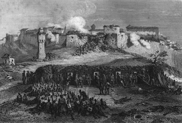 Assault of Constantine after a 7-day siege by the French army in October 1937, in 