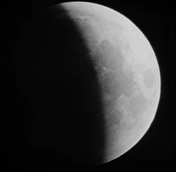 Astronomical Glass Plate Slide of the Moon Lunar Eclipse (1910)