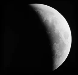 Astronomical Glass Plate Slide of the Moon Lunar Eclipse (1910)