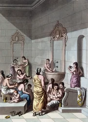 Public baths in Palestine - in 