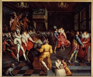 Ball at the court of Valois (Anonymous painting, 16th century)