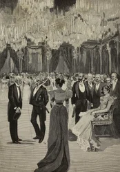 Ball in Hall of Caryatids, Palazzo Reale, May 12