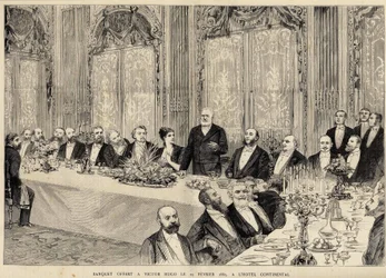 Banquet offered to Victor Hugo on February 25