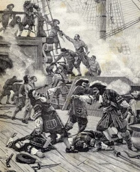 Battle on a boat - Jean Bart