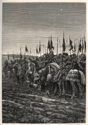 Before the battle of Agincourt - War of 100 years: Battle of Azincourt (Pas-de-Calais) October 25