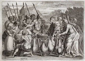 Bible of Royaumont, Old Testament: Abraham saves Loth