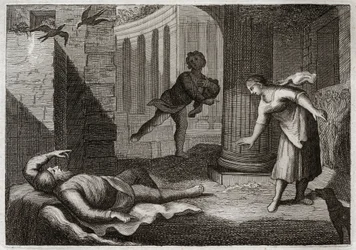 Bible of Royaumont, Old Testament: Tobit Loses His Sight
