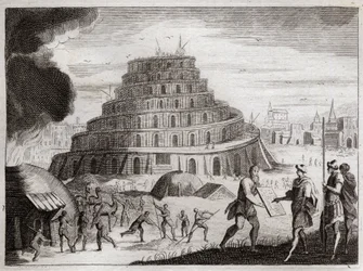 Bible of Royaumont, Old Testament: Tower of Babel