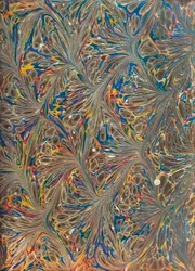Book decorative end papers Paper marbling