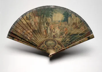Brisé Fan with a Hunting Scene