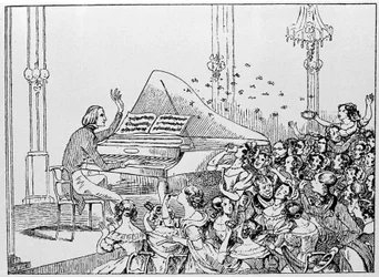 Cartoon of Franz Liszt