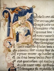 Charlemagne - illumination, codex