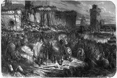 Charles III the Gros, Emperor of the West and Regent of France, camped under the walls of Paris without daring to fight the Normans, preferring to buy their retirement at a price of money