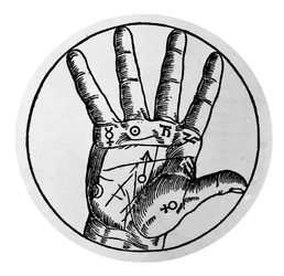Chiromancy and Divinatory Prediction: Representation of the Different Lines of the Hand