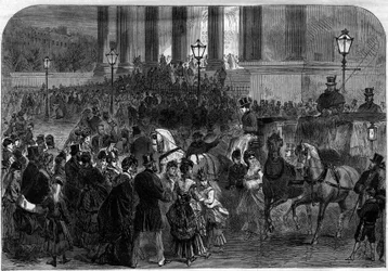 Christmas Mass at Midnight at the Church of the Madeleine in Paris in 1873.