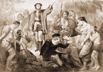 Christopher Columbus among the Indians