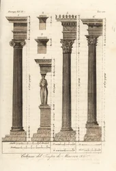 Columns from the Temple of Minerva, Athens