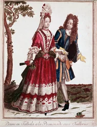 Couple Walking in the Tuileries Garden, Paris