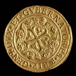 Currency: four ECU gold. 1652 Collezione numismatica Banca Carige