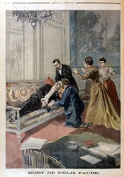 Death of Félix Faure in the Salons of the Elysée - in 