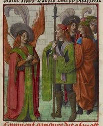 Detail of Amour (Love) and His Army (detail)